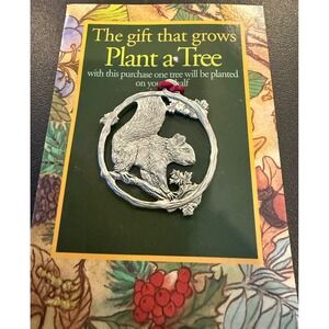 Seagull Pewter Christmas Ornament Silver Squirrel National Wildlife Federation